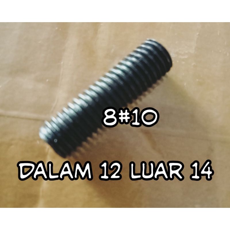 SOK DRAT M 8#10..DRAT DALAM 12 DRAT LUAT 14