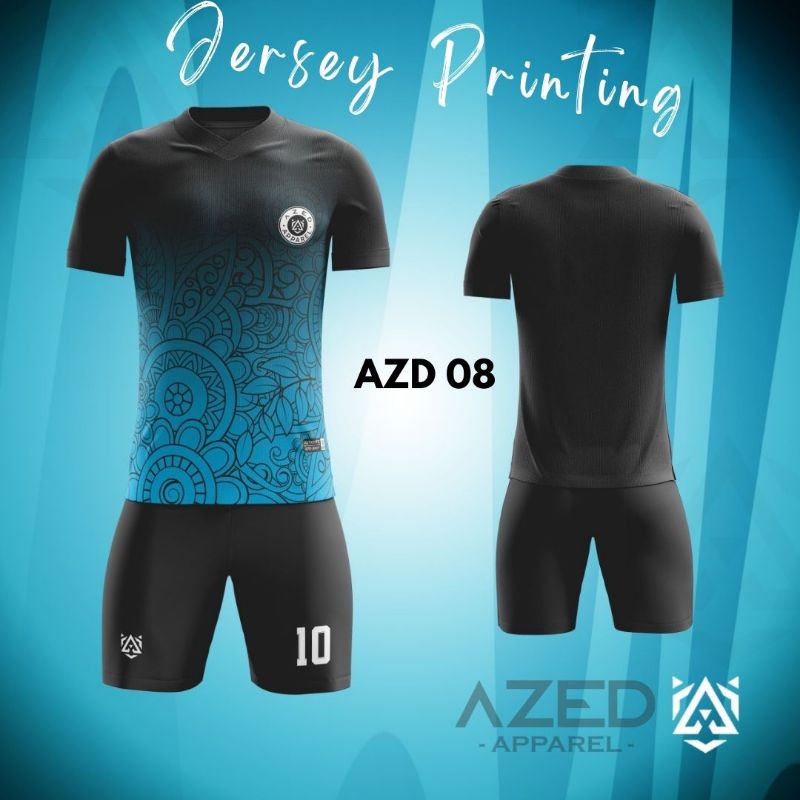 [JERSEY ORI] KAOS SETELAN JERSEY PRINTING ORIGINAL AZED - OLAHRAGA BAJU FUTSAL/ VOLLY