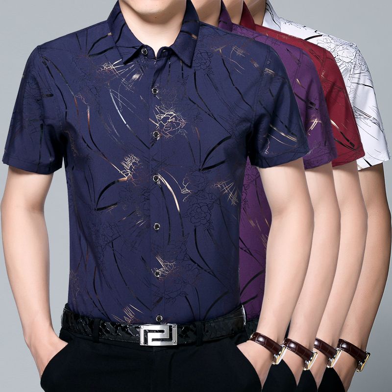 K96 M-6XL Kemeja pria big size impor baju pesta pria baju cowo keren baju kondangan pria kemeja leng