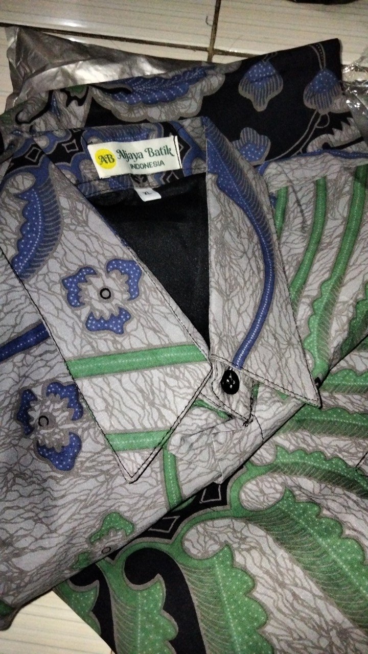 Atasan Kemeja Batik Pria Lengan Pendek Premium Aldiansyah Full Furing Batik Solo Asmara