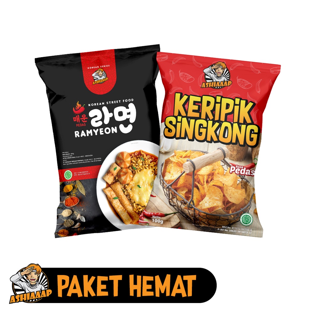 

Ashiaaap Paket Hemat BUY RAMYOEN GET KERIPIK SINGKONG PEDAS