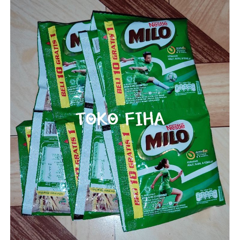 

Nestle Milo 22gr - 1 Renteng isi 11 Sachet