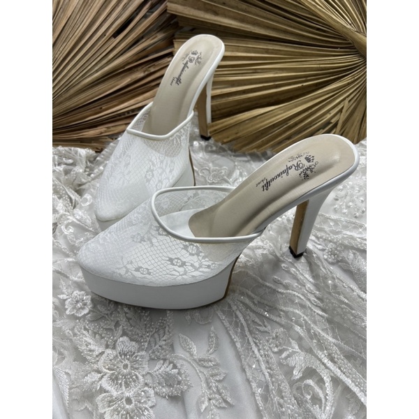 sepatu Rafaizoutfit seyla putih tinggi 12cm lancip