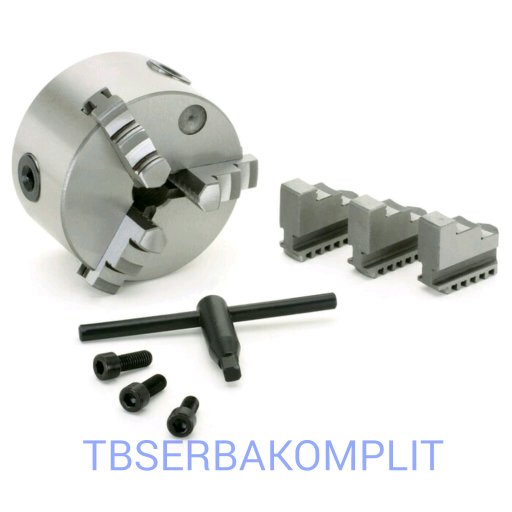 Chuck Bubut 4" 3 Jaw Claw Bubut 3 Jaw Catok Kepala Bubut 4 Inch Three Jaws Jaw Self Centering Chuck
