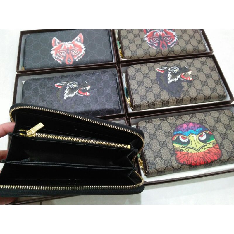 dompet panjang resleting 60017 animal head