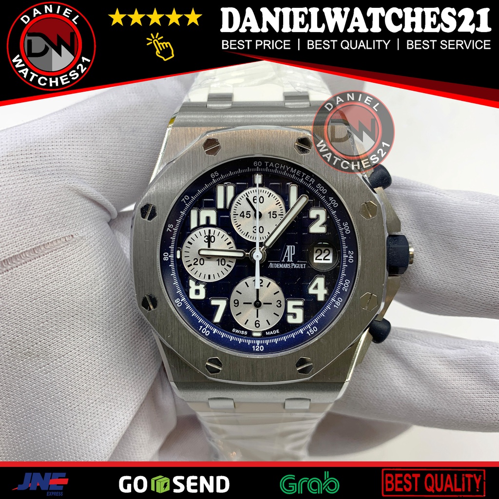 JAM TANGAN MODEL ROO SILVER WHITE (JF) FACTORY