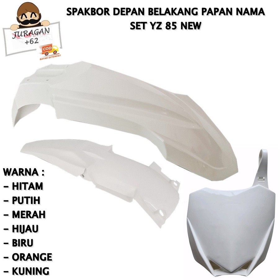 SPAKBOR SET DEPAN BELAKANG PAPAN NOMOR YZ 85 NEW MOTOR CROSS TRAIL YAMAHA YZ85 NEW