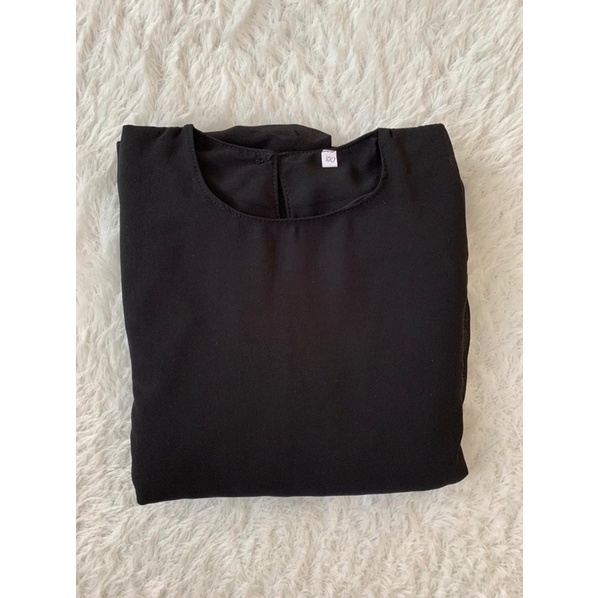 MALAYA DRESS GAMIS MALAYSIA BY NANADHIJAB-Black