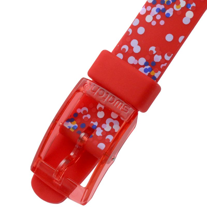 JAM TANGAN WANITA SWATCH LR136 CONFETTINI ROSI ORIGINAL