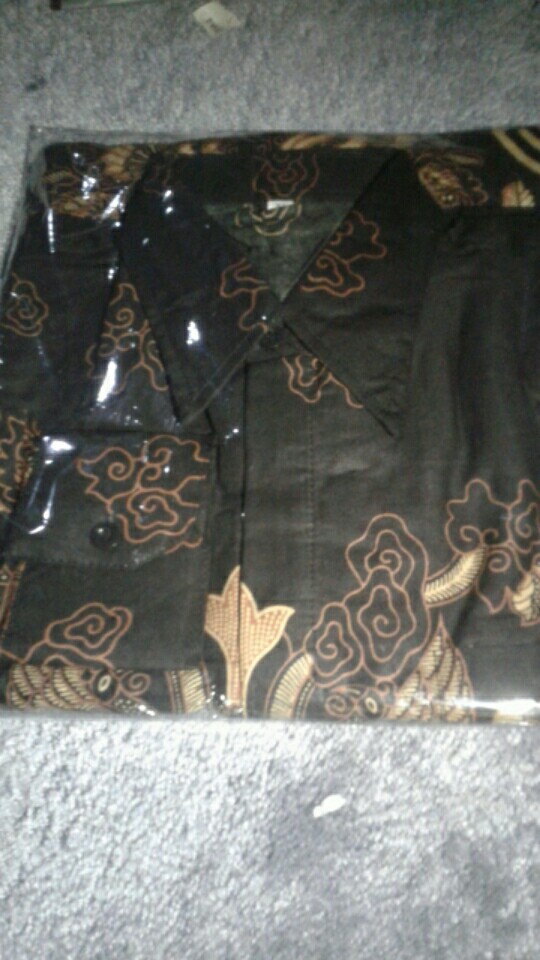Kemeja Batik Pria Lengan Panjang Size M L Xl Xxl Bswart Batik Hrb026 Kenango Panjang Padi
