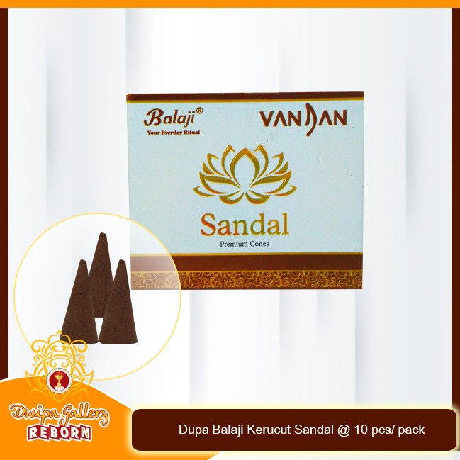 Dupa hio wangi harum balaji kerucut tumpeng Sandal @ 10 pcs/ pack