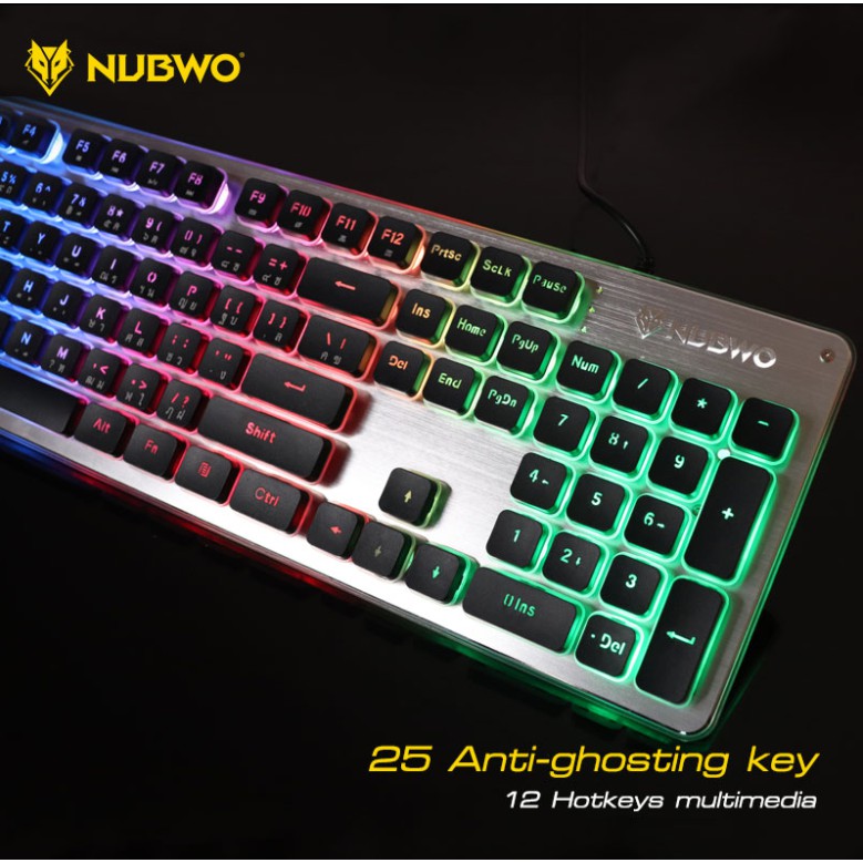 nubwo NK-32 Keyboard Mekanis Kabel Full Size