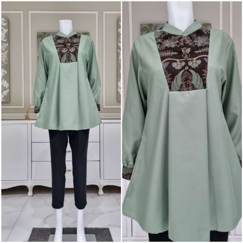 New tunik batik kayla
