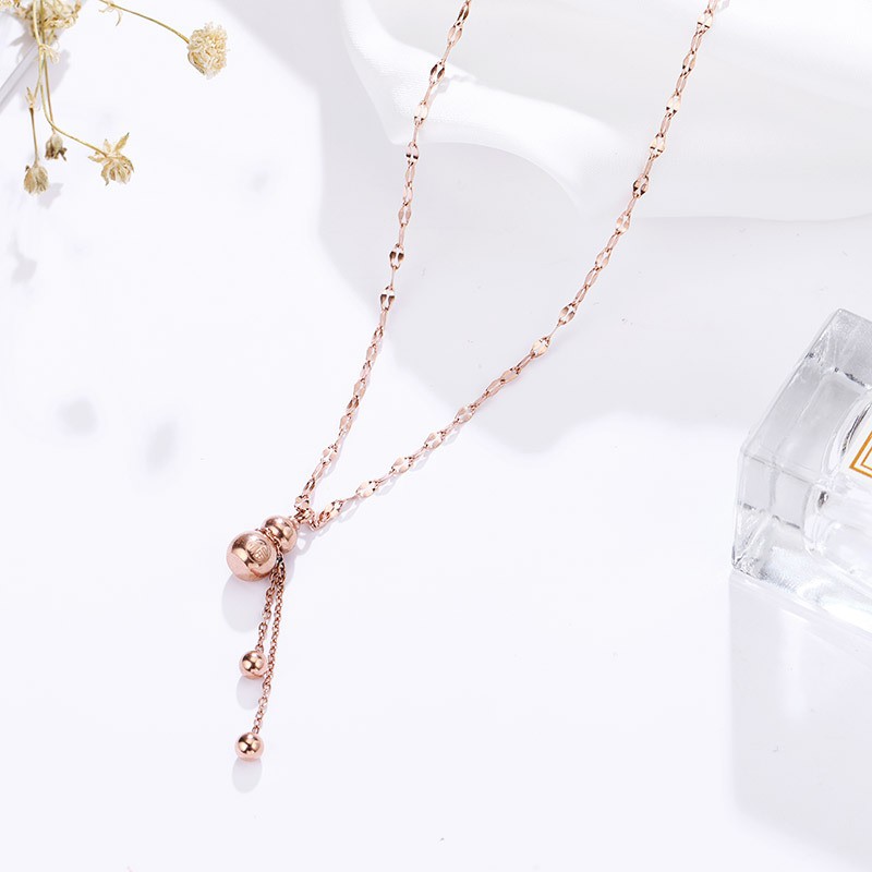 [New] Kalung labu titanium mini korea hadiah wanita cewek 316L anti karat KK154