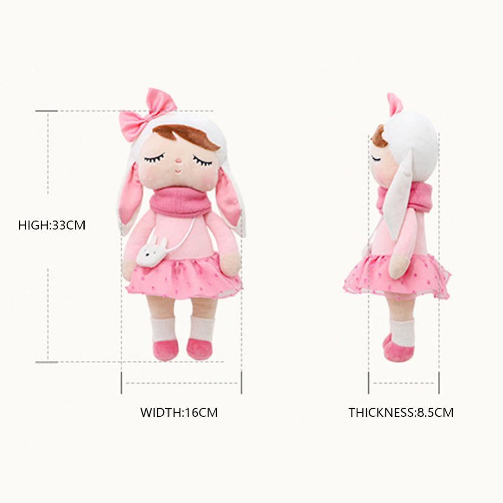 Timekey Metoo Mainan Boneka Angela Rabbit 33cm Untuk Hadiah Natalulang Tahun Anak Perempuan E8F8