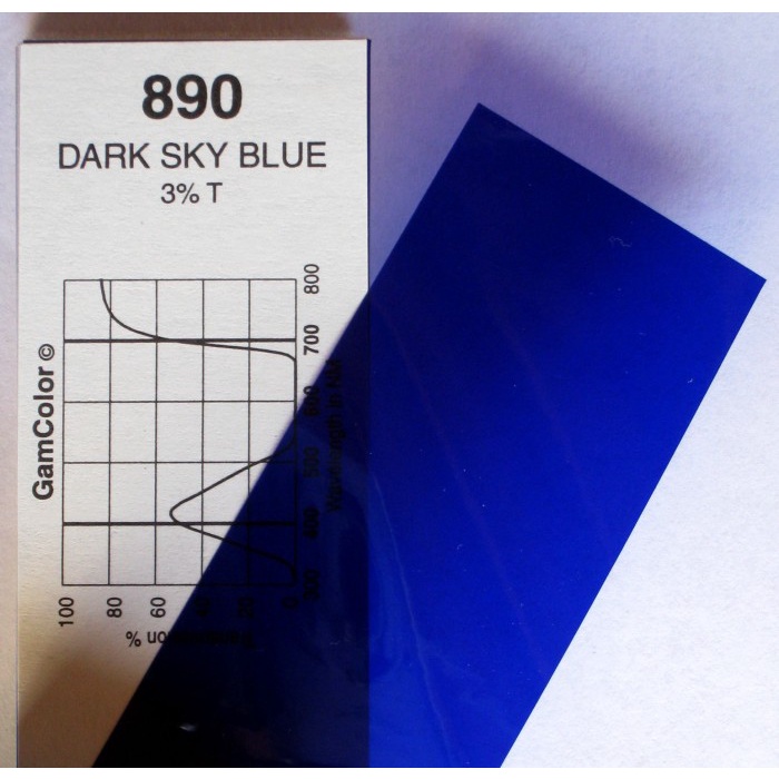 SALE #200 Dark Blue CTB gel color media filter sheets