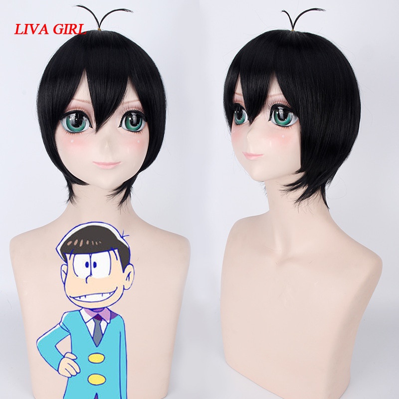 PREORDER Karamatsu Matsuno Cosplay Wig Osomatsu-San Costume Play Wigs Halloween Costumes Hair PL-512