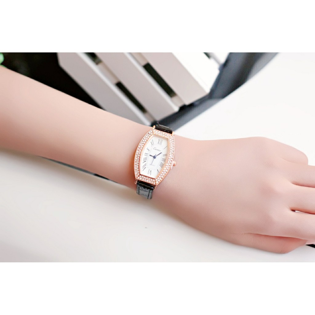 TERMURAH jam tangan wanita cartier murah / jtr 1148 hitam
