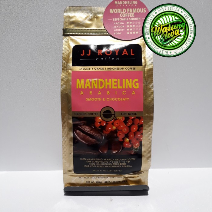 

JJ ROYAL ARABIKA MANDHELING COFFEE (bubuk)