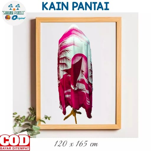 Selendang Pantai/Kain Bali/Selimut Tipis/Kain Pashmina/Syal/Background foto/hiasan Dinding/Tirai/Dress/Motif Pantai Kapal