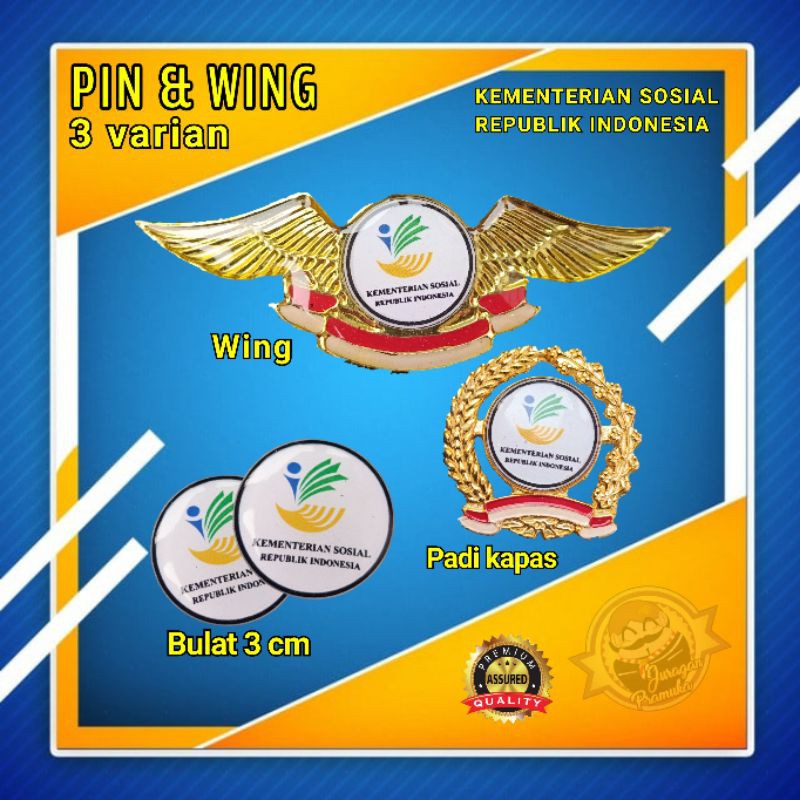 PIN &amp; WING KEMENSOS / KEMENTRIAN SOSIAL REPUBLIK INDONESIA