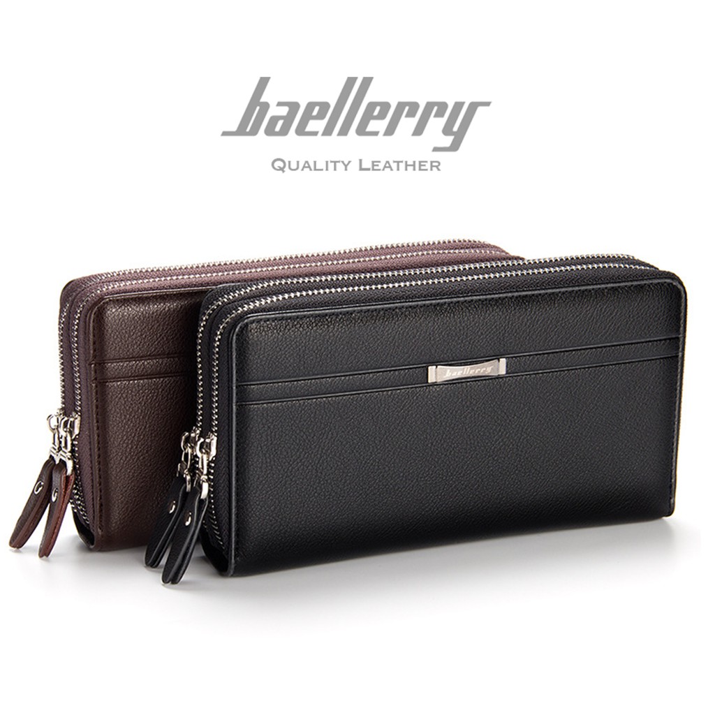 BAELLERRY WA417 Dompet Pria Wanita Panjang Bahan Kulit PU Leather Premium WATCHKITE WKOS