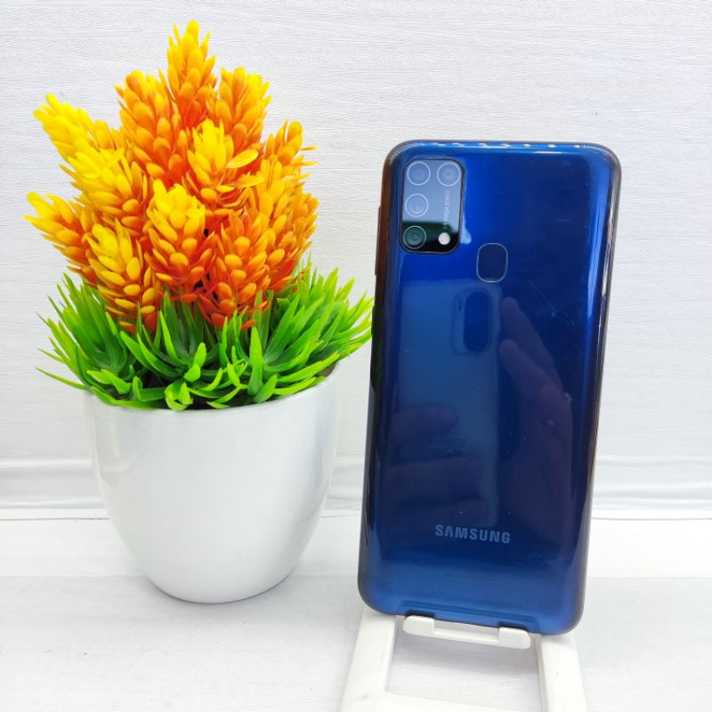 Samsung M31 Ram 6GB Internal 128GB Ex Garansi Resmi HP Second Seken Samsung M31 6/128 Fullset dan Ba