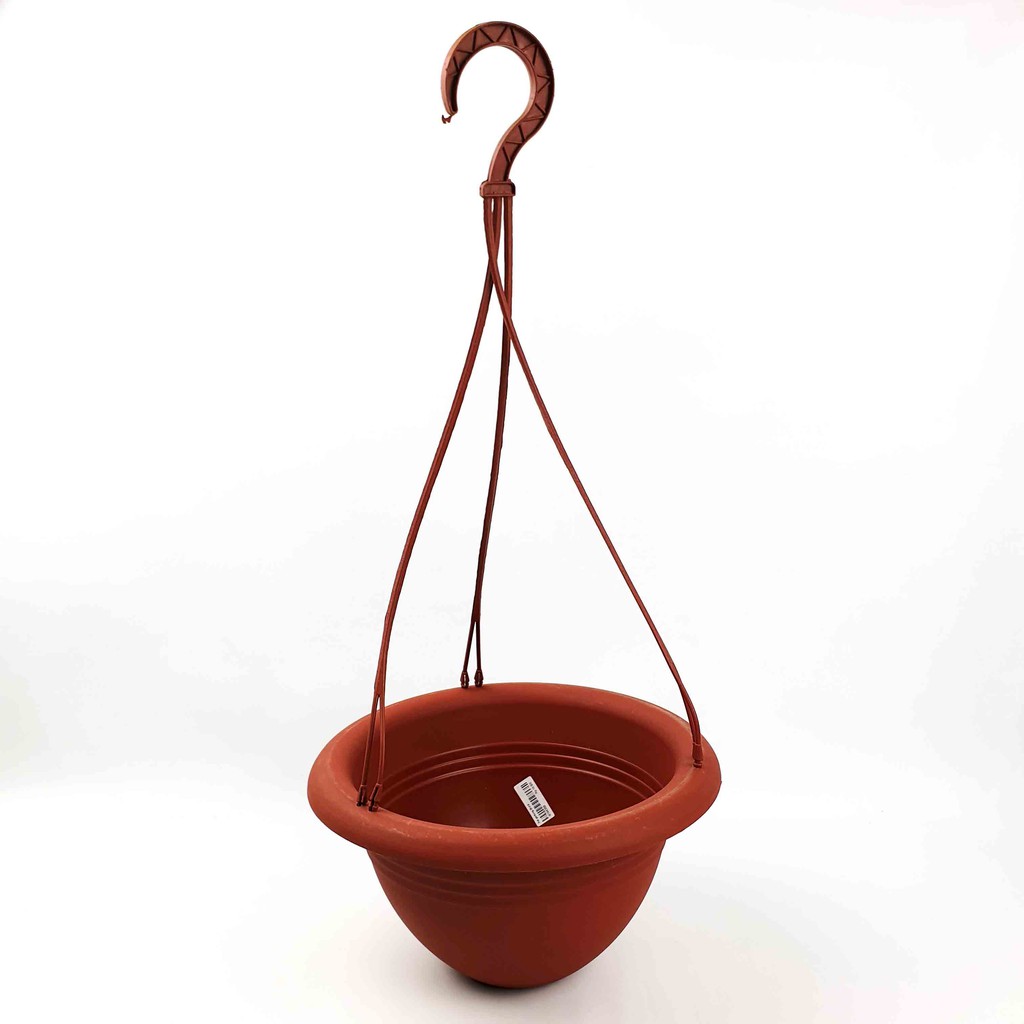 POT GANTUNG PLASTIK WARNA BATA NATURAL Diameter 25 cm Tinggi 16 cm/ VAS BUNGA GANTUNG PLASTIK