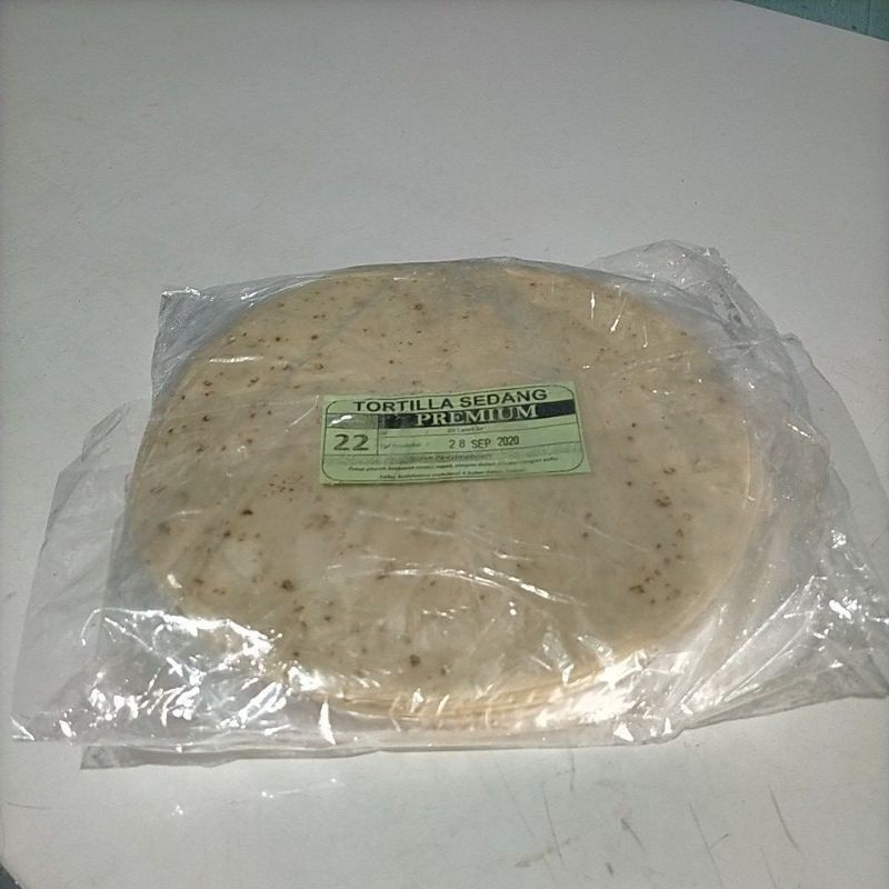 

Tortilla Premium 22 cm /Tortilla Manis 22 cm (isi 20 pcs)