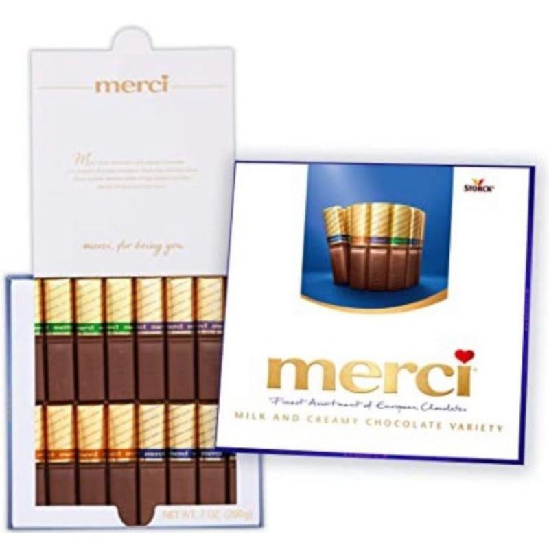 

STORCK Merci Finest Selection Helle Vielfalt / Assorted Milk Chocolates 250 gr/IMPORT