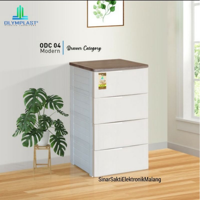 Olymplast Lemari Tempat Penyimpanan Serbaguna Baju ODC 04 M Drawer Cabinet