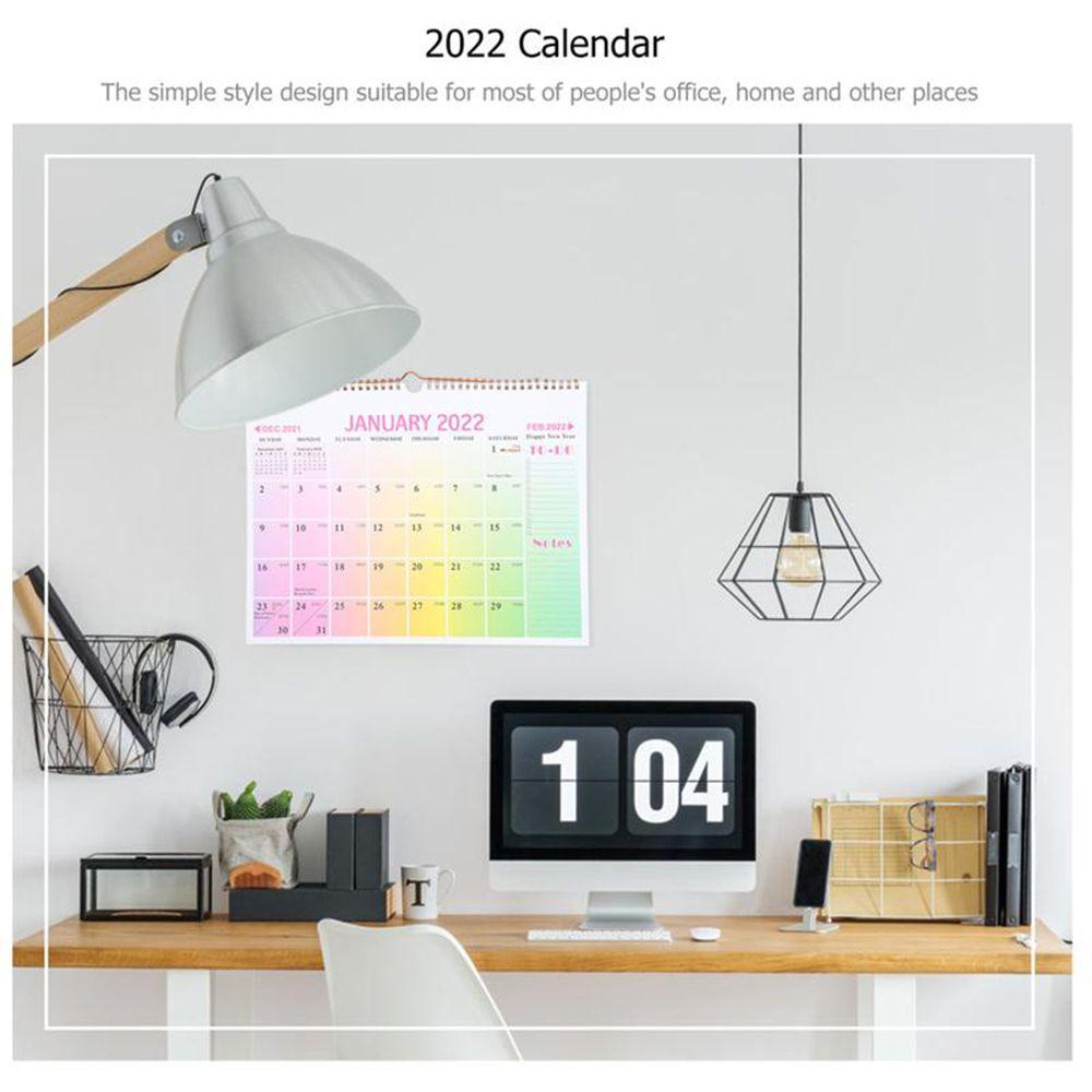 LANFY Kalender Dinding 2022kualitas Tinggi Tanggal Hari Penting Clocking Mark date Kalender Gantung