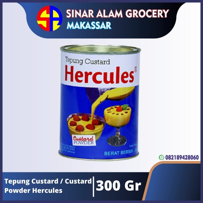 

MURAH Tepung Custard / Custard Powder Hercules 300 gr