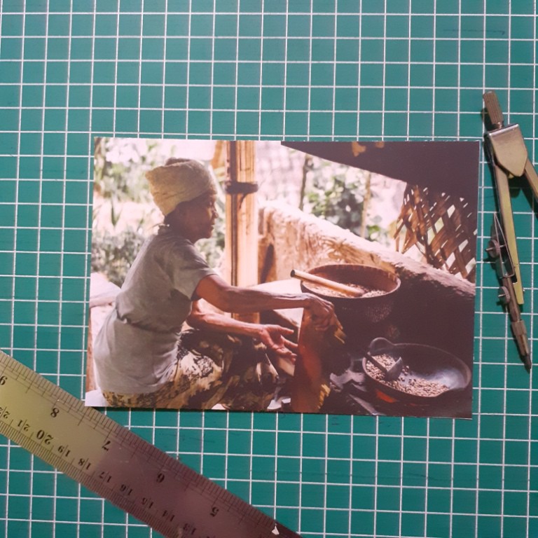 

[A-21] Kartu Pos/Postcard Nenek Memasak