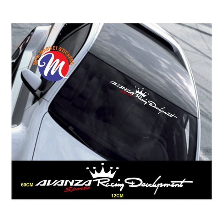 promo sticker mobil avanza racing development kaca