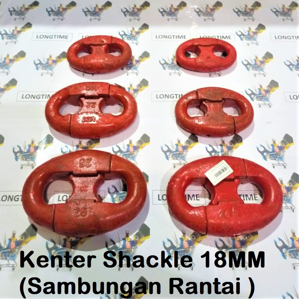 Kenter Shackle 18mm IMPA 231179 Segel D 3/4" Sambungan Rantai 18 mm jangkar rantai 18mm