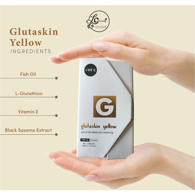 GLUTASKIN YELLOW LCBEAUTY ORIGINAL pemutih kulit ori bpom