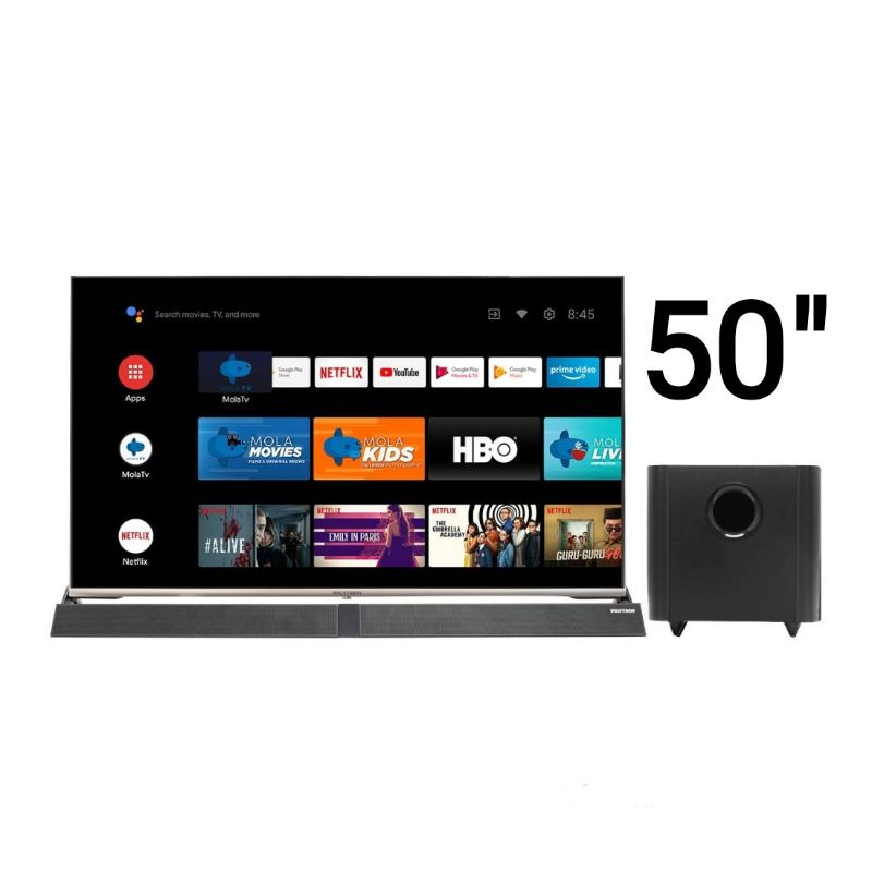 TV LED POLYTRON 50" ANDROID CINEMAX SOUNDBAR PLD 50AG9953