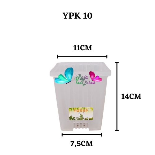 Rajaindobekasi Pot Yogap Kotak 10 Transparan Bening Clear Pot Yogap 10 13 15 17 18 19 25 30 Pot Yogap Lusinan Pot Kotak Panjang Kecil 8 Cm Tinggi Pot Segi Empat Hias Panjang Plastik