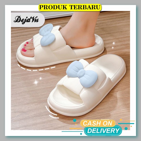 Sandal Wanita Casual Import Sandal Ringan Karet B8X6 Cod Jelly Tertutup Remaja Selop Transparan Fash