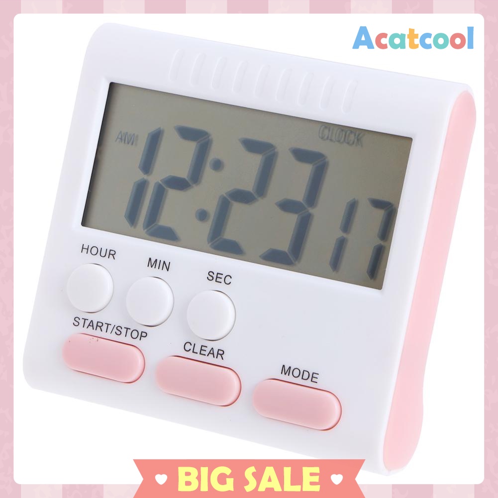 Multi-function Electric LCD Digital Kitchen Timer Alarm Count Up Down Clock