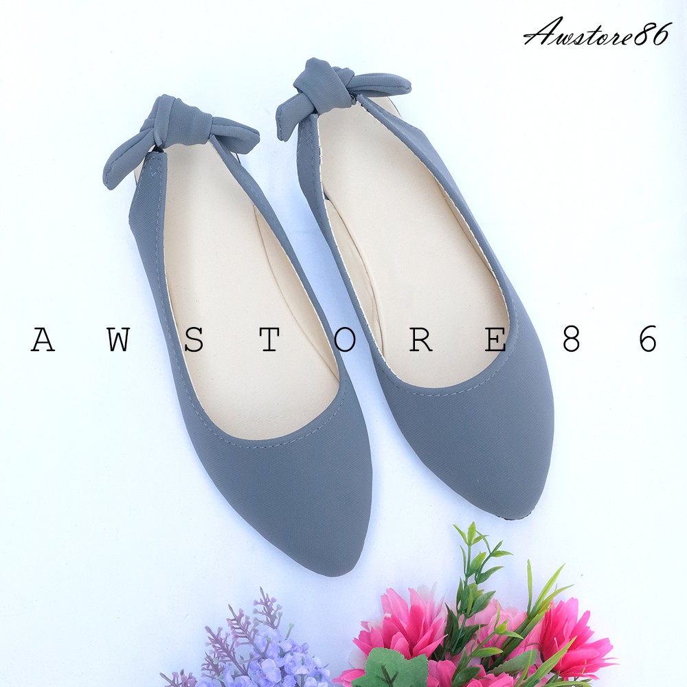 AWSTORE86 - MISTY Flat Shoes Wanita Termurah Karet Pita