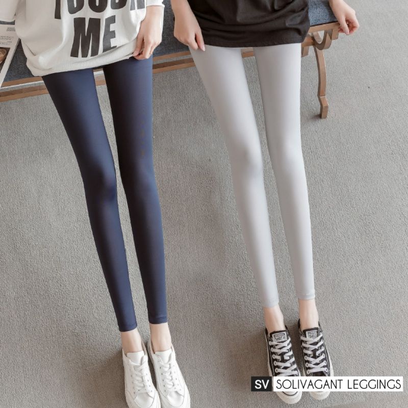 Legging Wanita Dewasa Bahan Spandek Jersey Premium Uk Standar