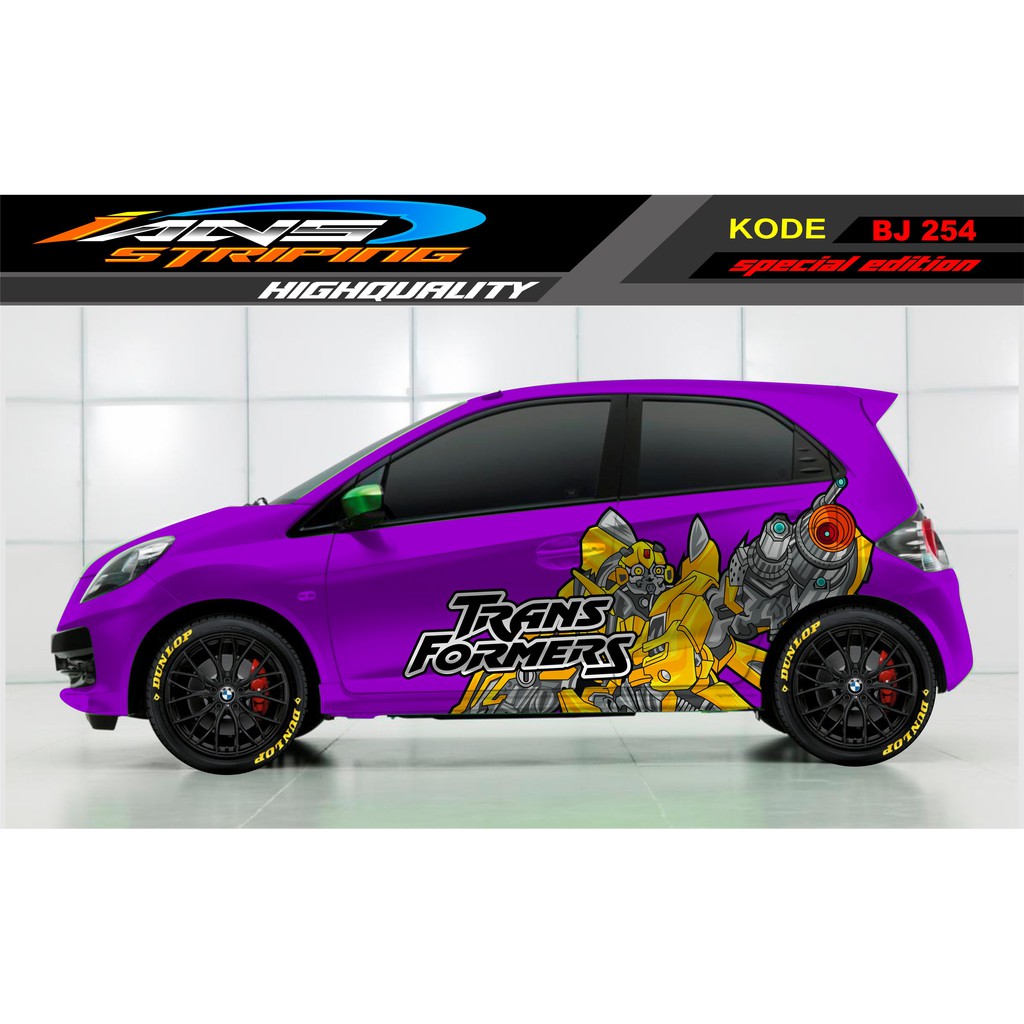 DECAL STIKER MOBIL BRIO, JAZZ, MOBILIO, YARIS, KARIMUN, AGYA, SIGRA / STICKER MOBIL