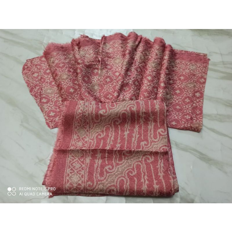 kain batik viscose semi sutra batik setelan, batik seni cirebon