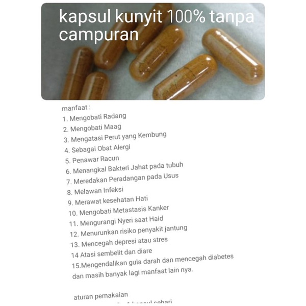 

kapsul kunyit kuning murni