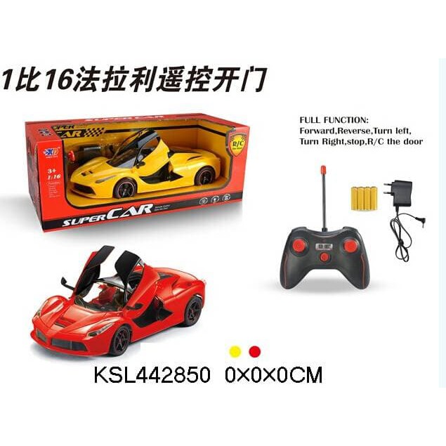 Rc Mobil Ferrari Pintu Bisa Buka-Tutup No.3688 Baterai Cas