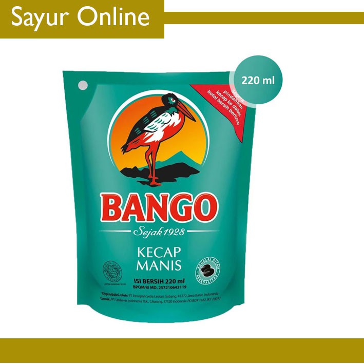 

SayurOnline] KECAP MANIS BANGO [220 ml]