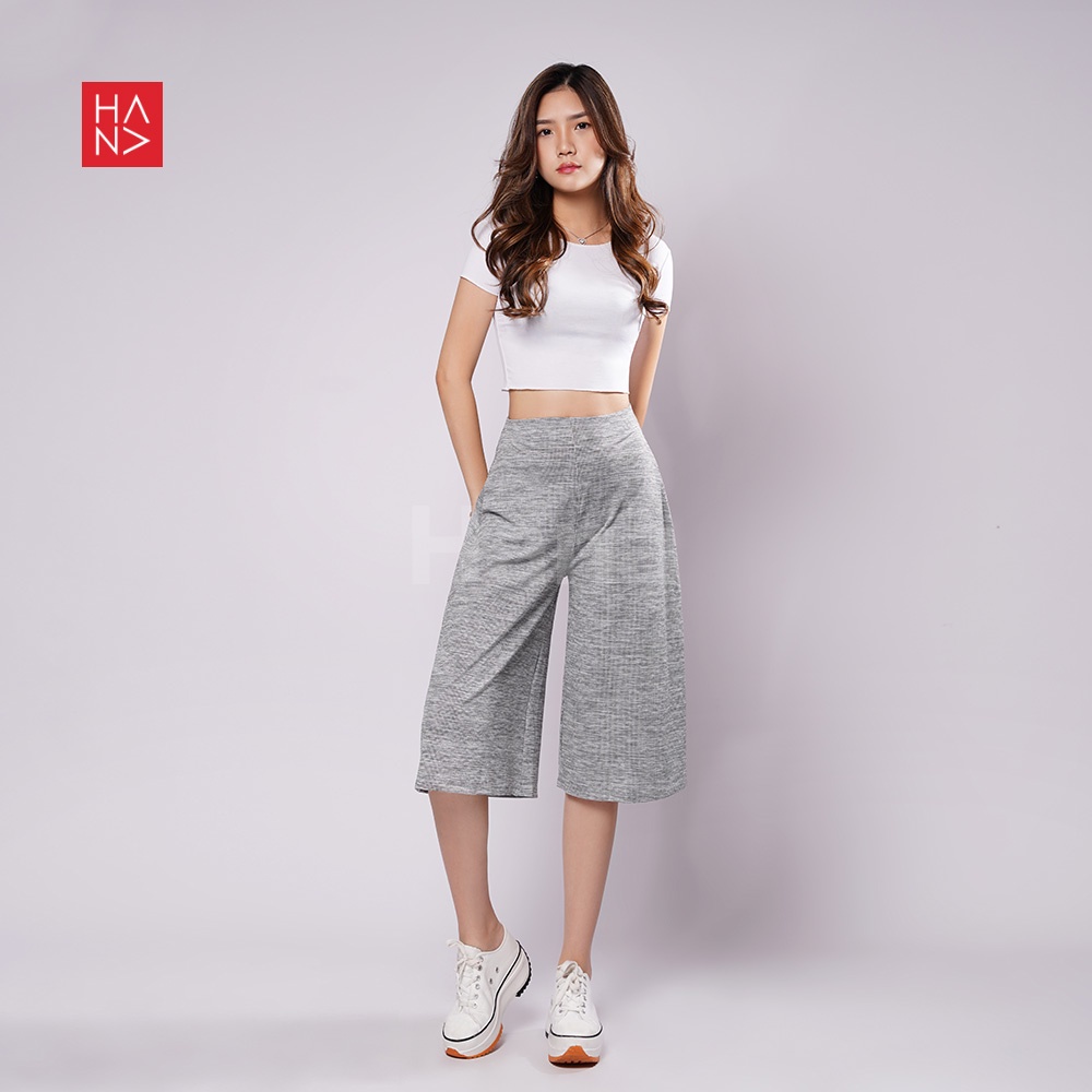 Hana Fashion - Amora Casual Pants Celana Kulot Wanita Santai - LP217