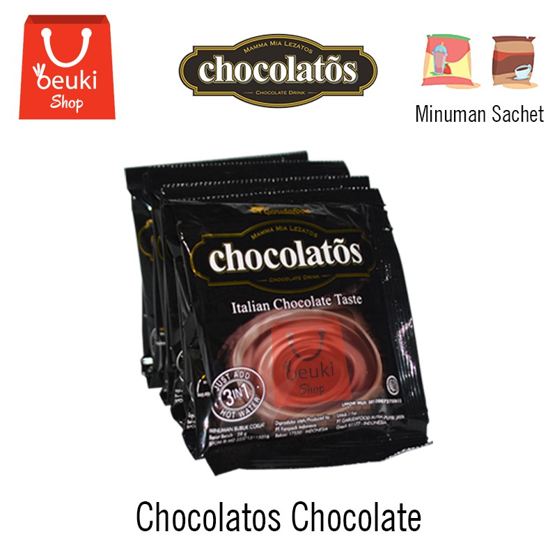 

Chocolatos Drink Rasa Coklat Minuman Serbuk Coklat - 10pcs x 26gr